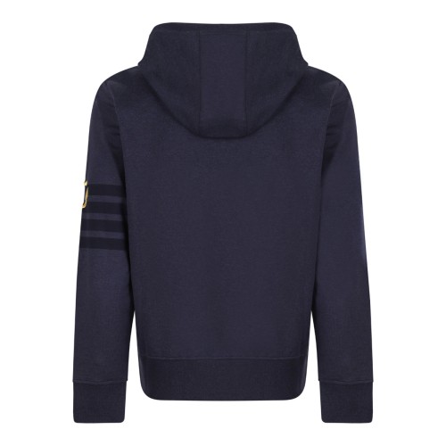 Navy Blue Anchor Zip Up Hoodie 2