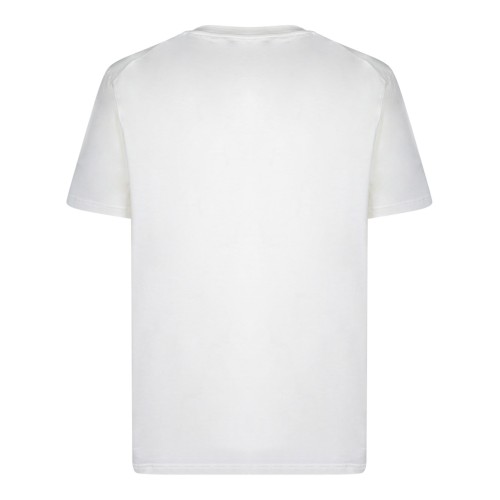 White Logo Print T-Shirt