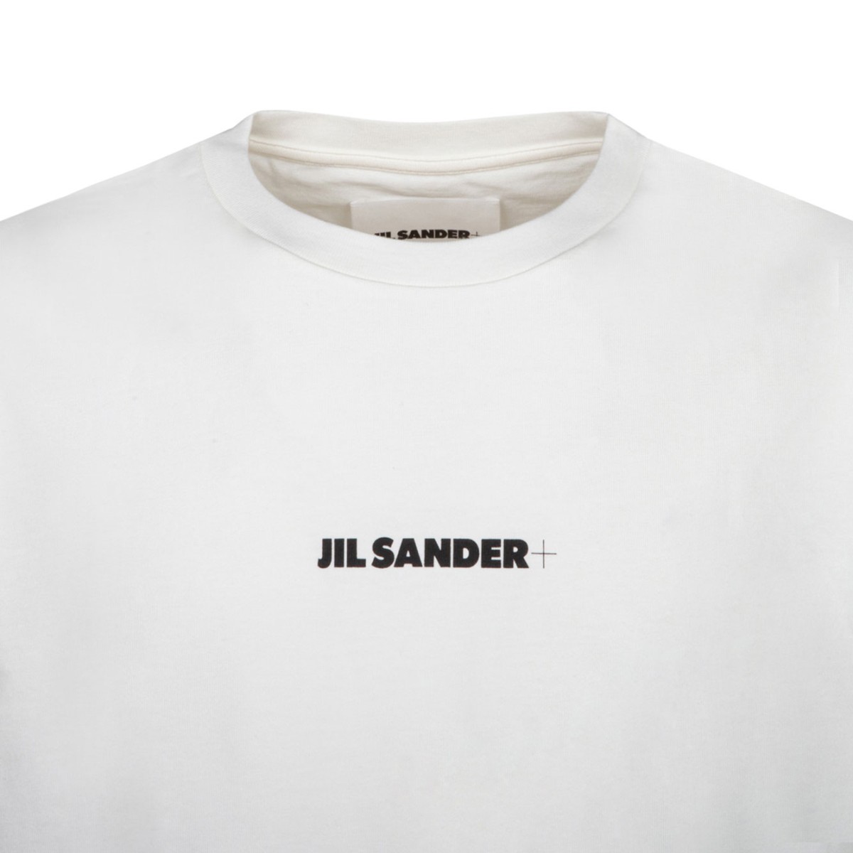 White Logo Print T-Shirt