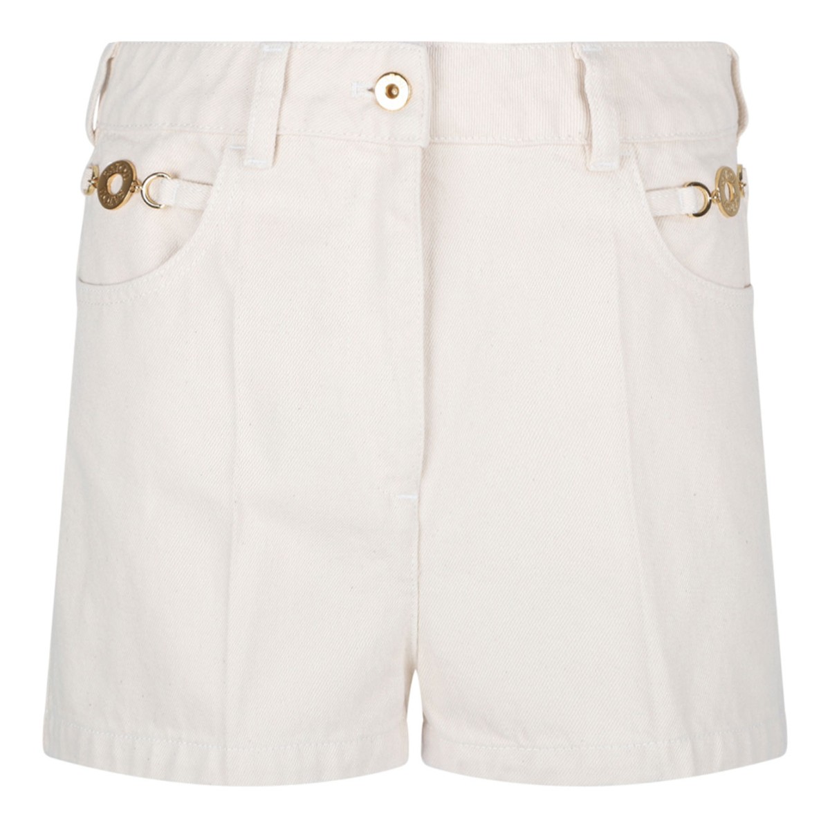 Natural Denim Mini Shorts