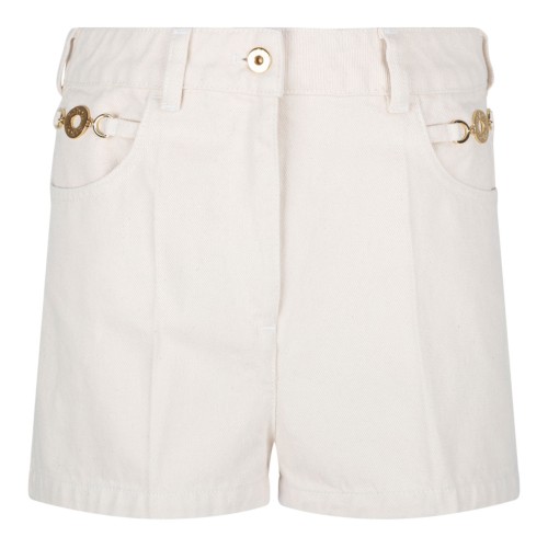 Natural Denim Mini Shorts
