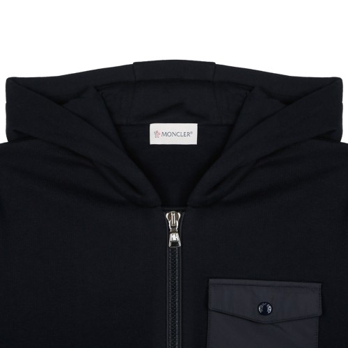 Navy Blue Zip Up Cardigan