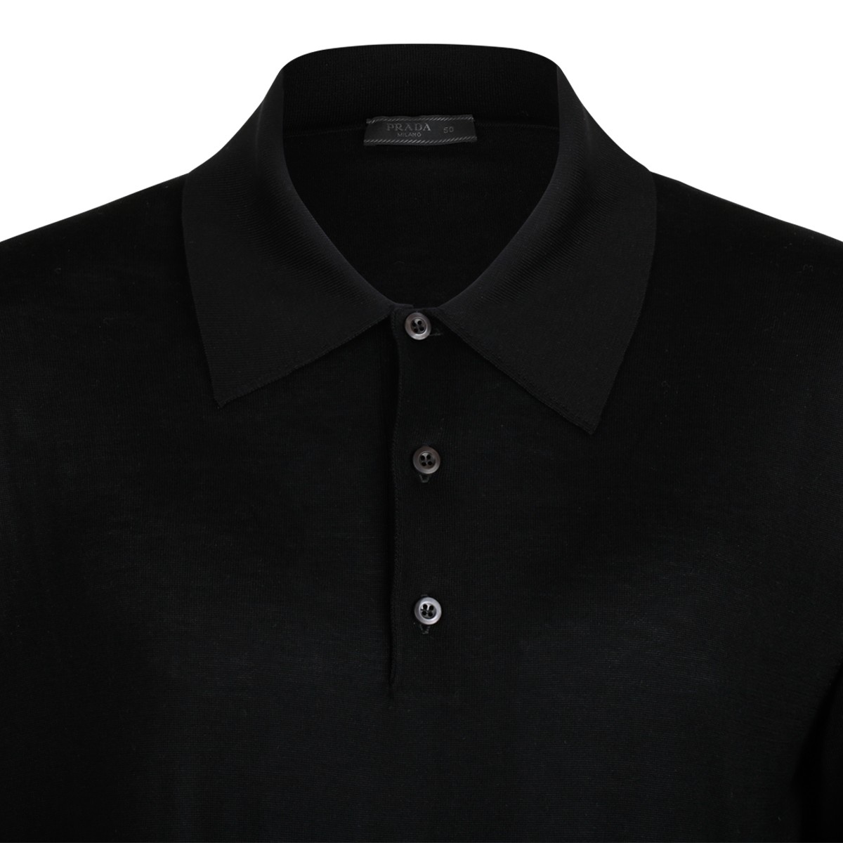 Black Embroidered Logo Polo Shirt