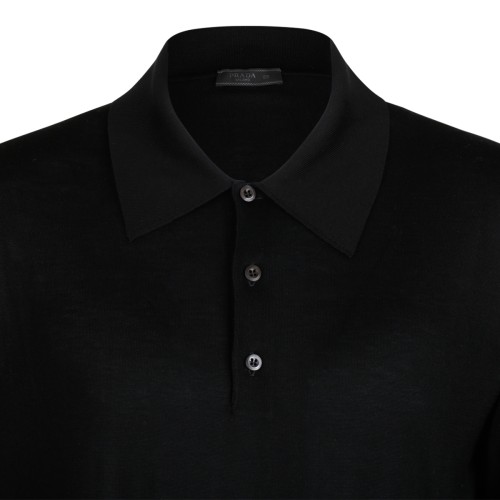 Black Embroidered Logo Polo Shirt