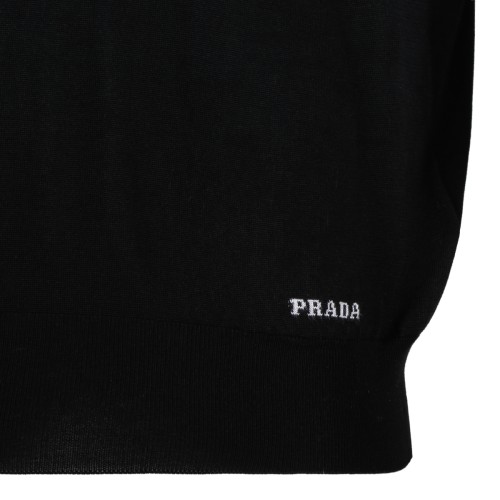 Black Embroidered Logo Polo Shirt