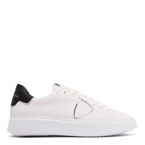 Chalk White Temple Leather Sneakers