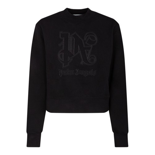 Black Cropped Sweatshirt