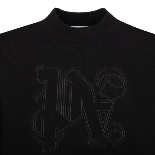 Black Cropped Sweatshirt