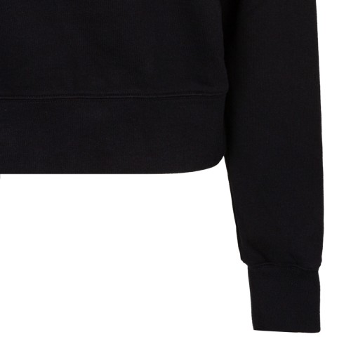Black Cropped Sweatshirt