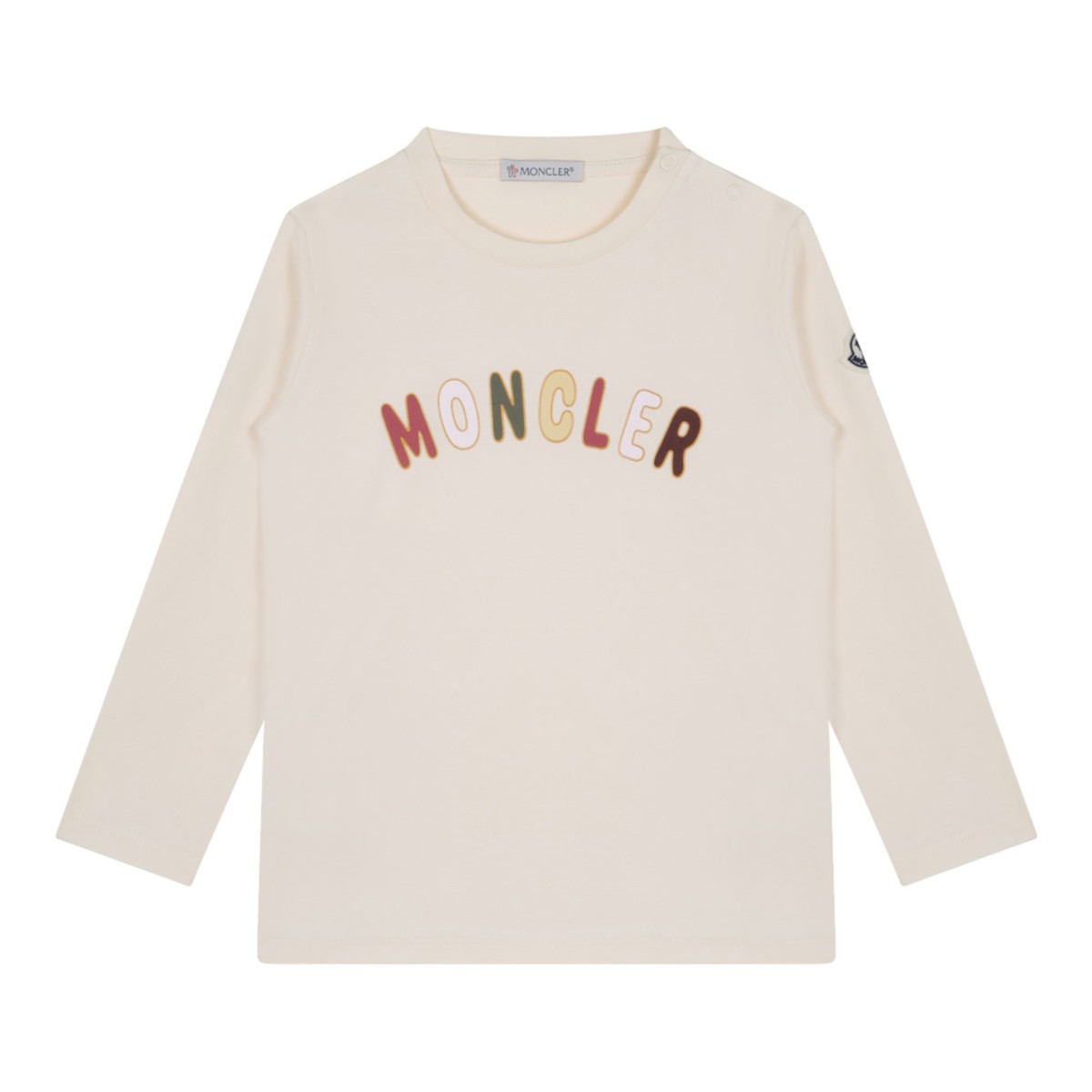 White Logo Print T-Shirt