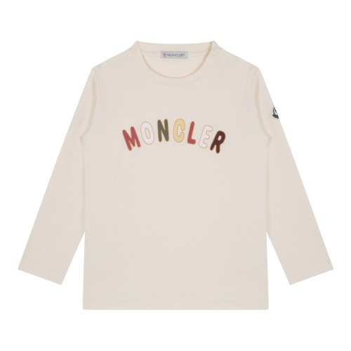 White Logo Print T-Shirt