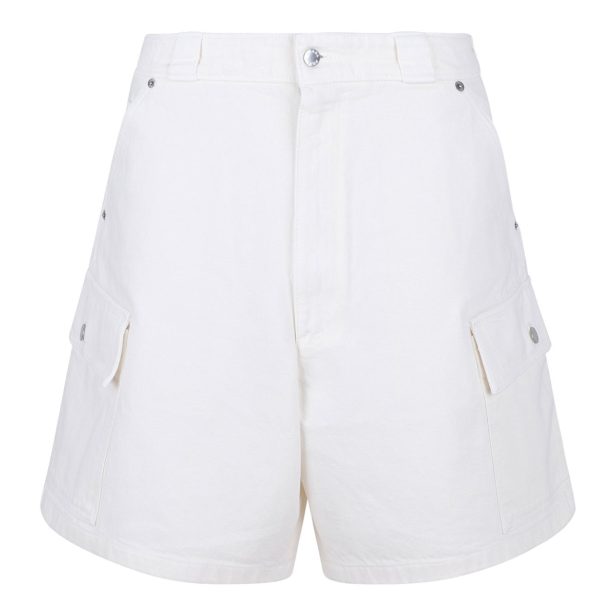 White Triangle Logo Shorts