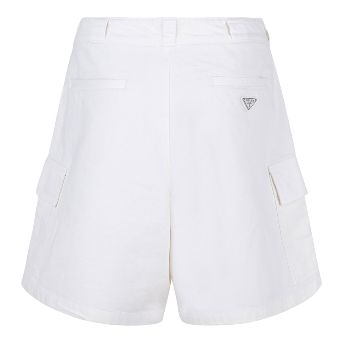 White Triangle Logo Shorts