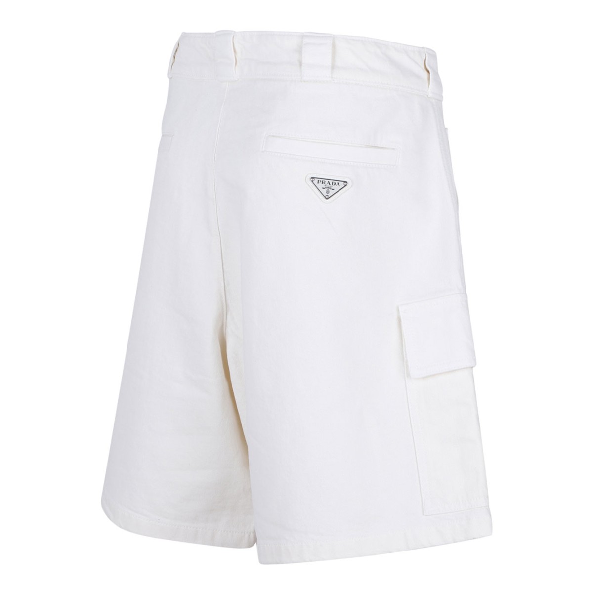 White Triangle Logo Shorts