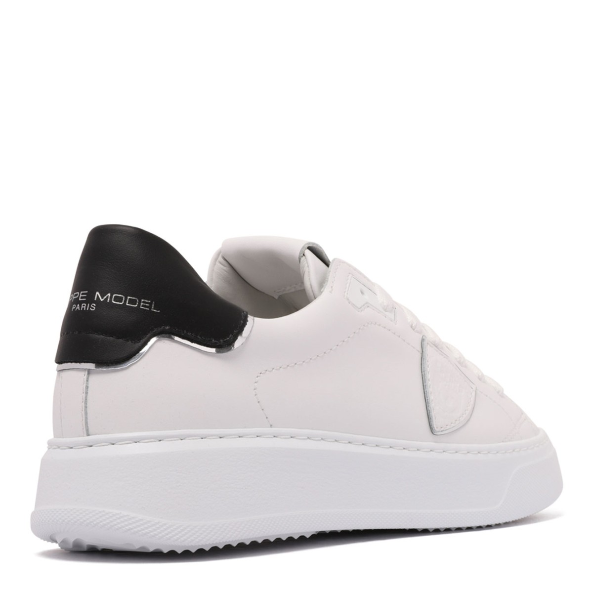 Chalk White Temple Leather Sneakers