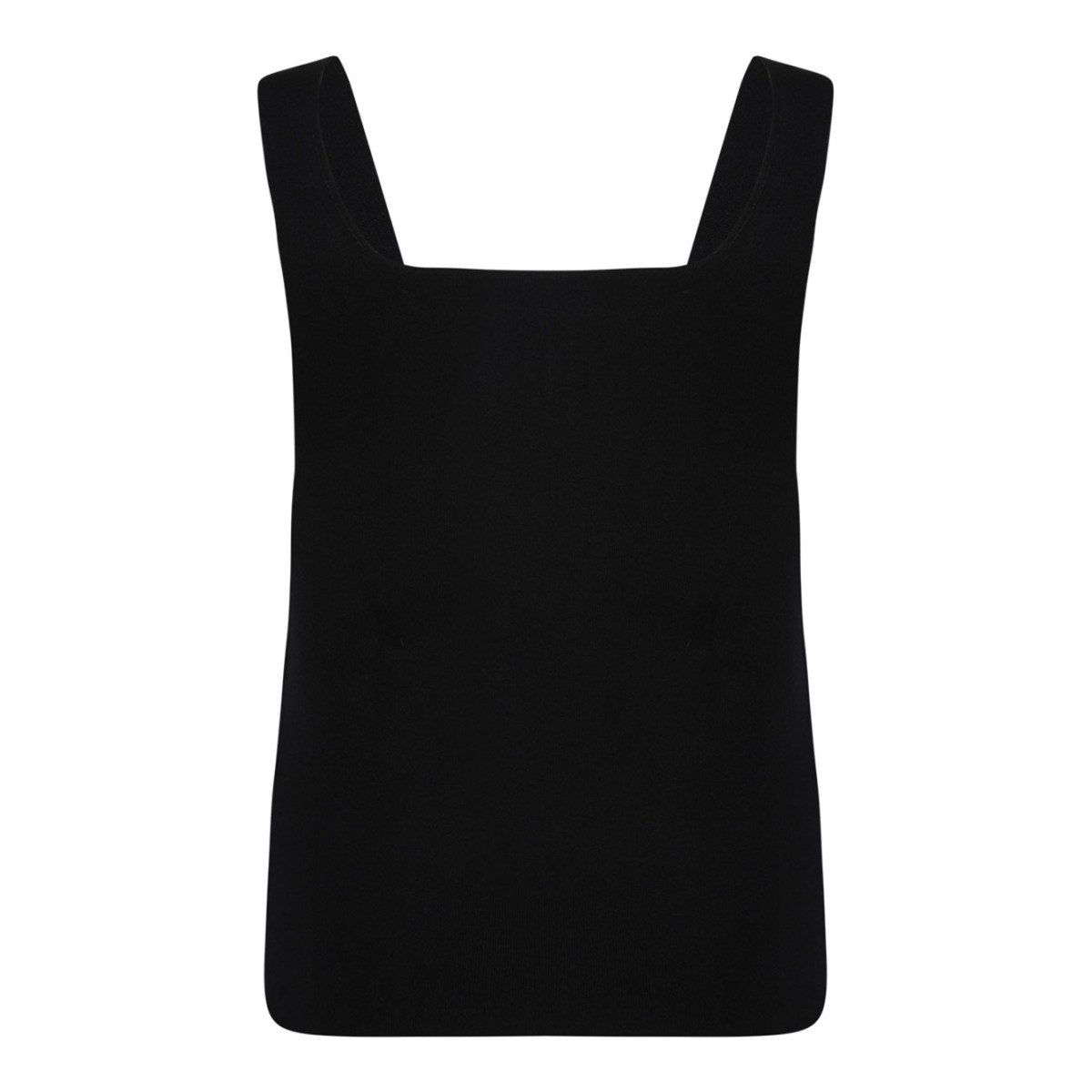 Black Anchor-Embroidered Tank Top