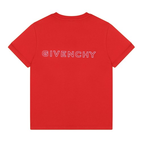 Red Monogram Print T-Shirt