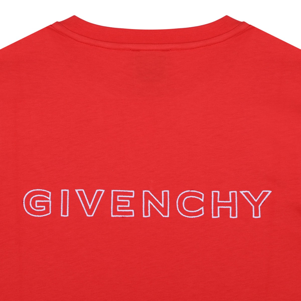 Red Monogram Print T-Shirt