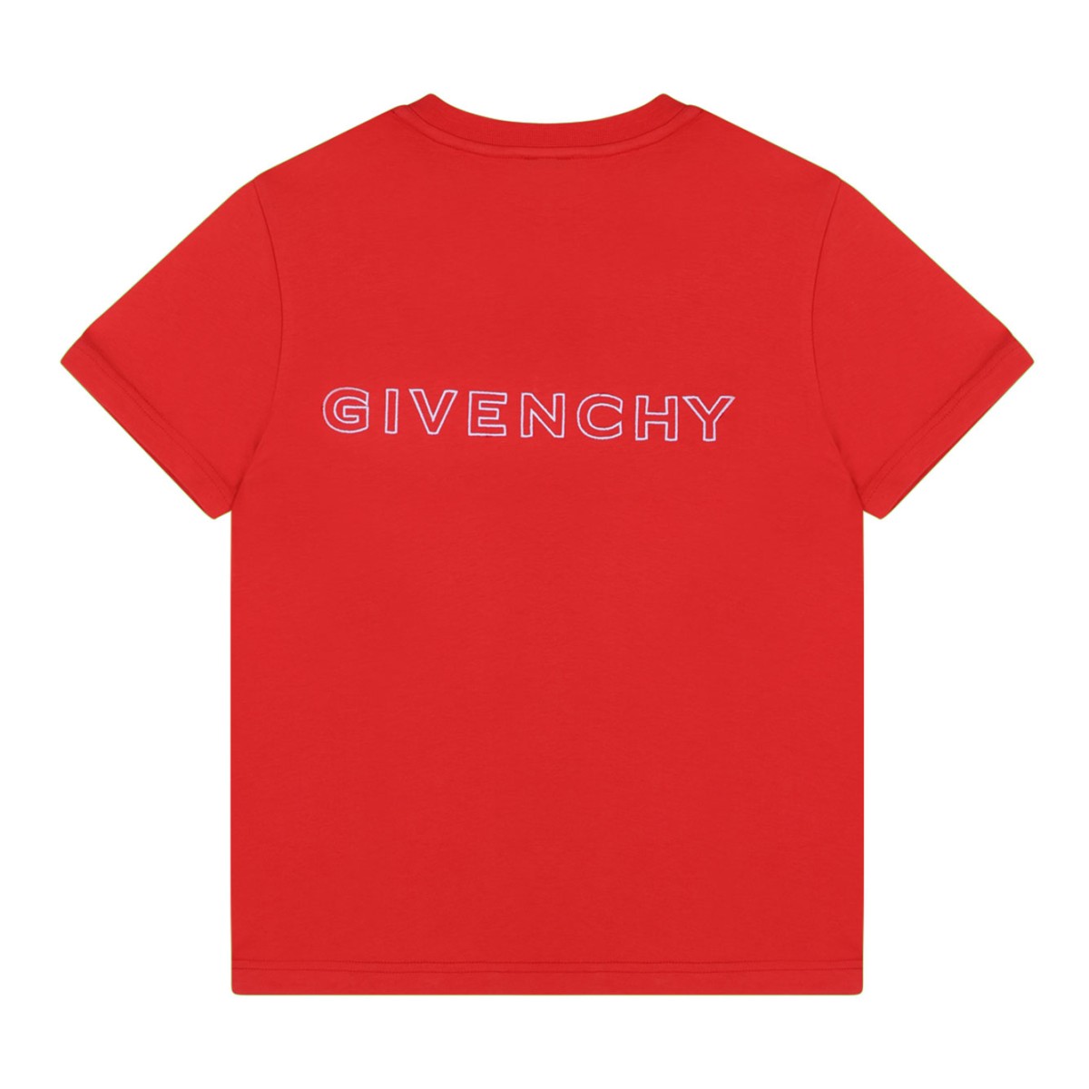 Red Monogram Print T-Shirt