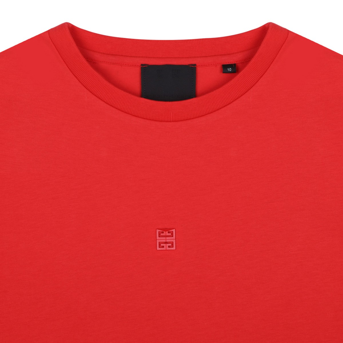 Red Monogram Print T-Shirt