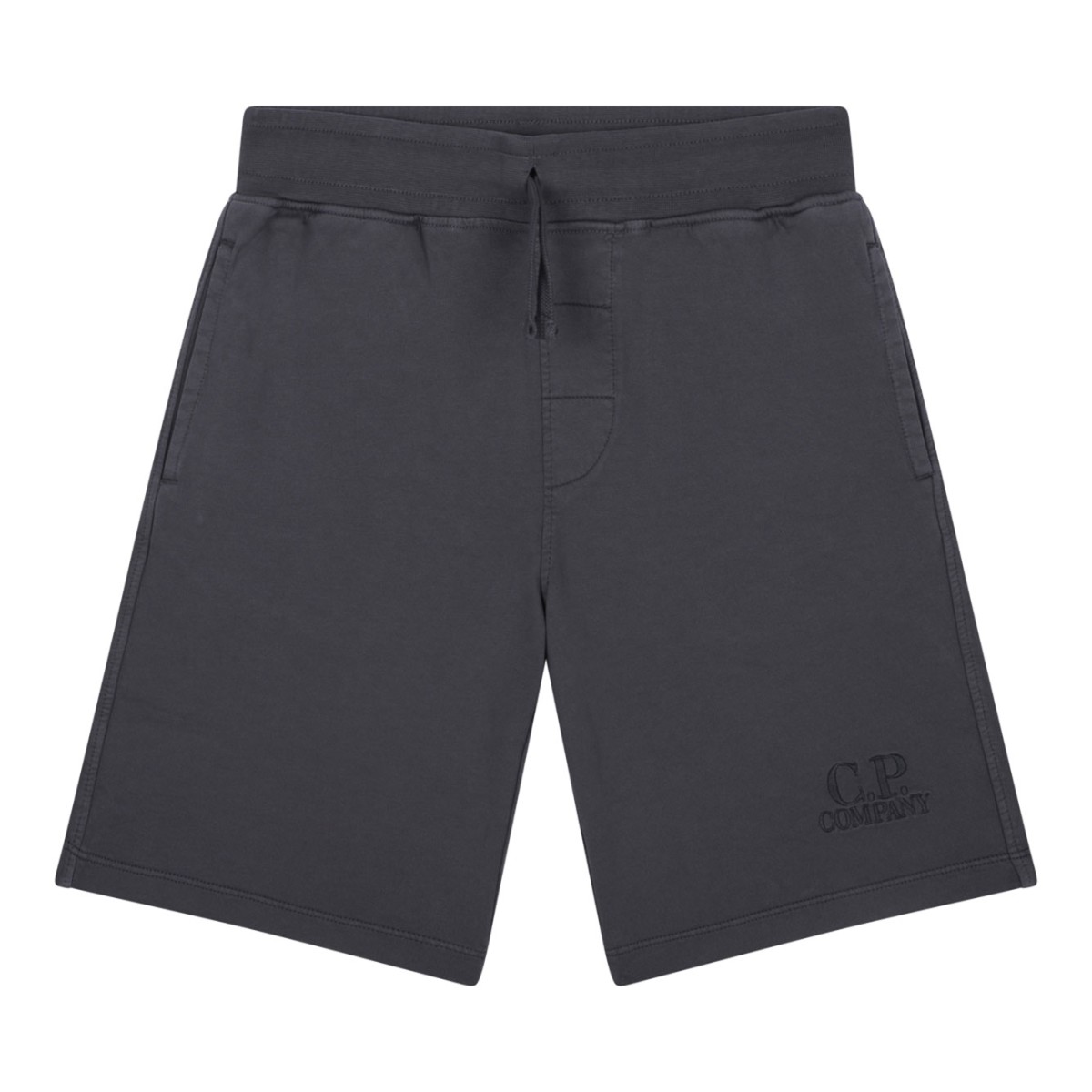 Anthracite Grey Logo Print Shorts