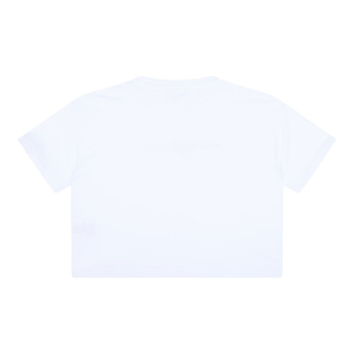 White Logo Embellished T-Shirt 2