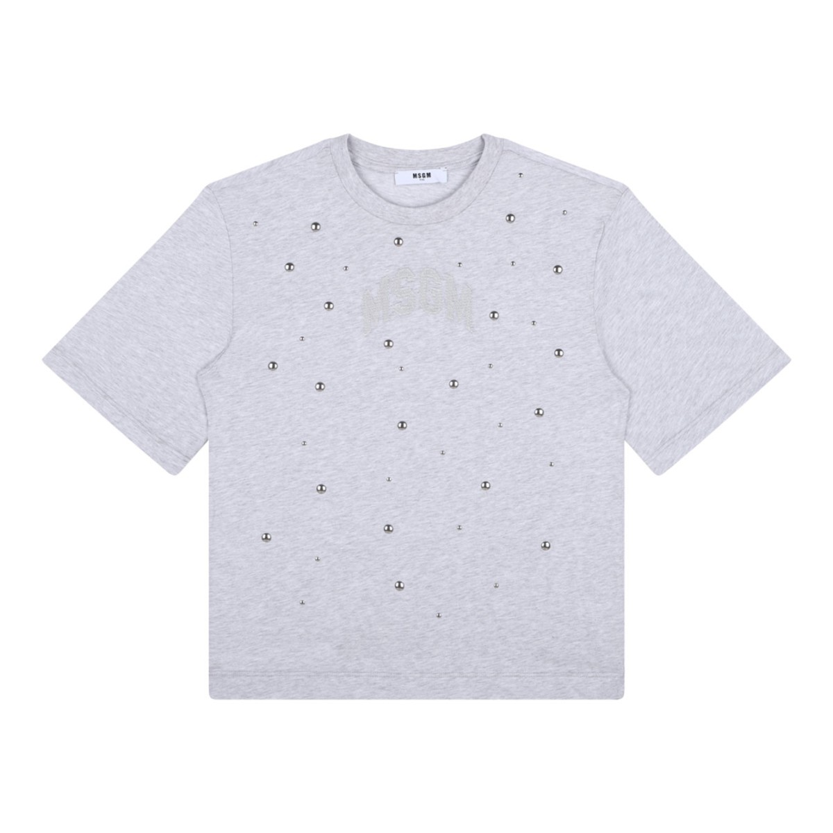 Light Grey Studded T-Shirt