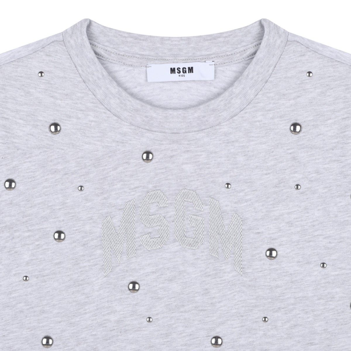 Light Grey Studded T-Shirt