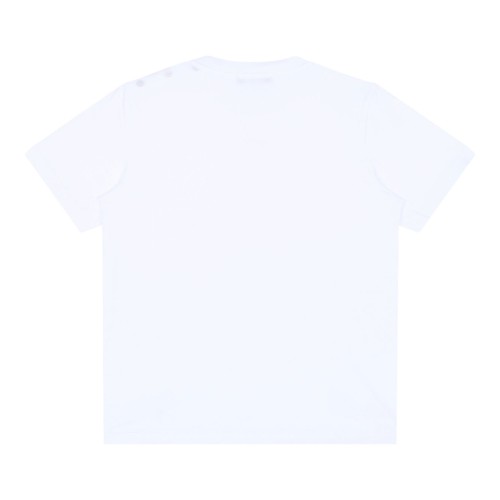 White Logo Embroidered T-Shirt 2