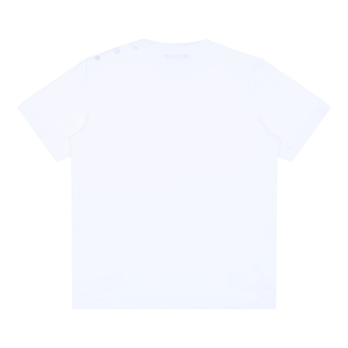 White Logo Embroidered T-Shirt