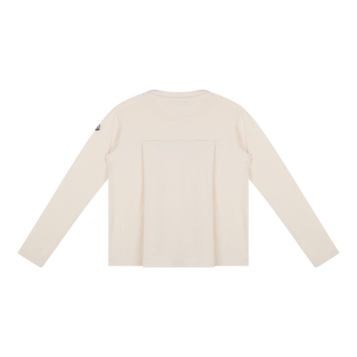 Beige Logo Embroidered T-Shirt