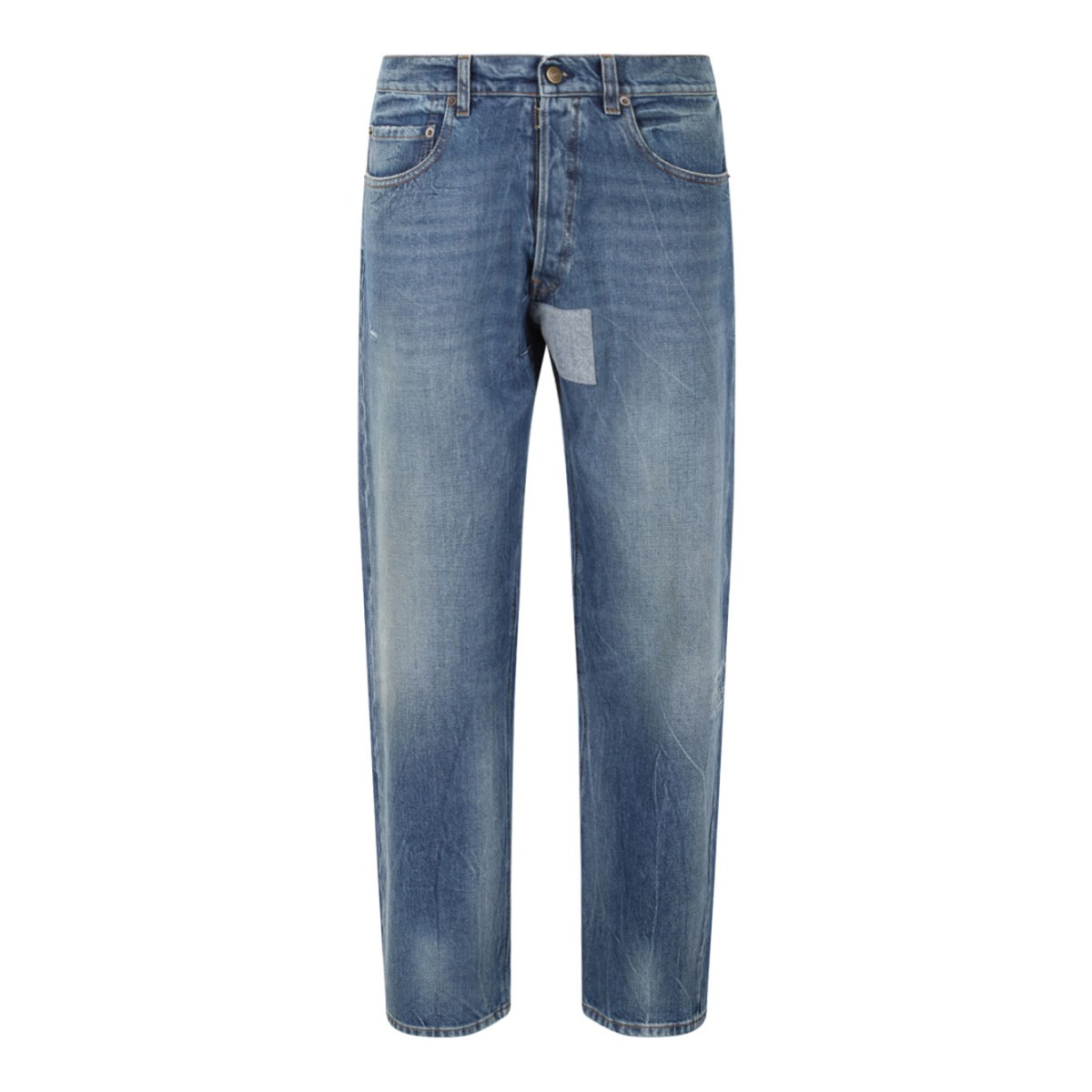 Vintage Medium Blue Tapered Leg Jeans