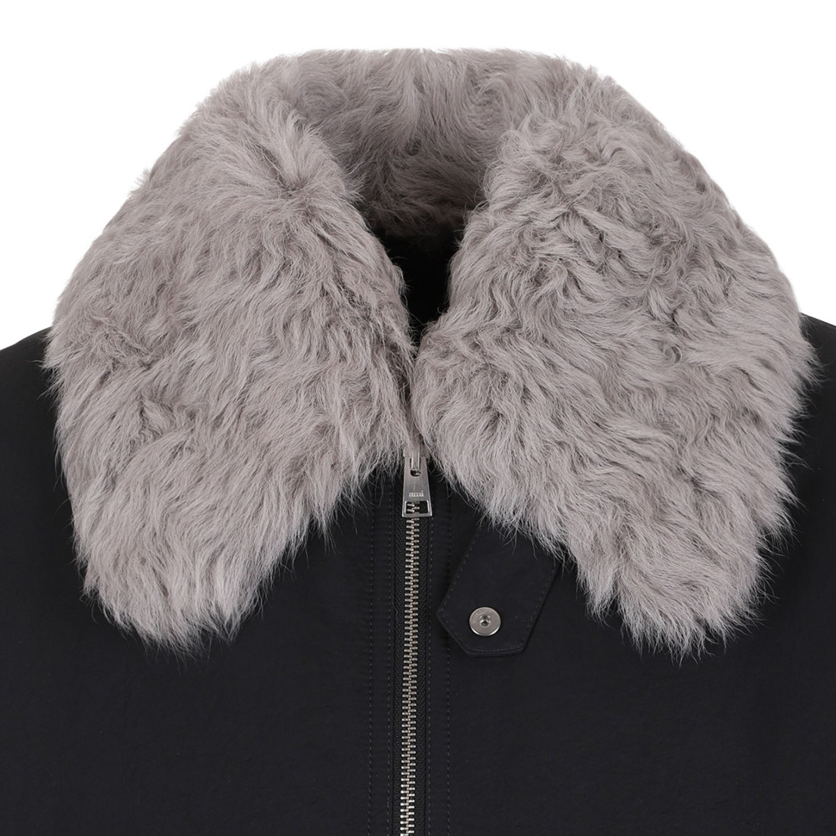 Bomber Jacket In Crumpled Nylon Serge