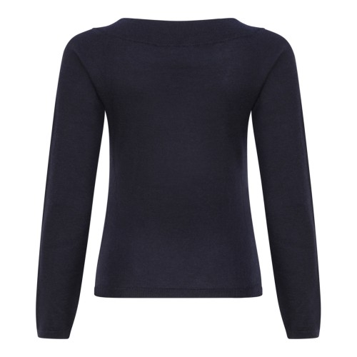Navy Blue Lightweight Cashmere Knitted Set