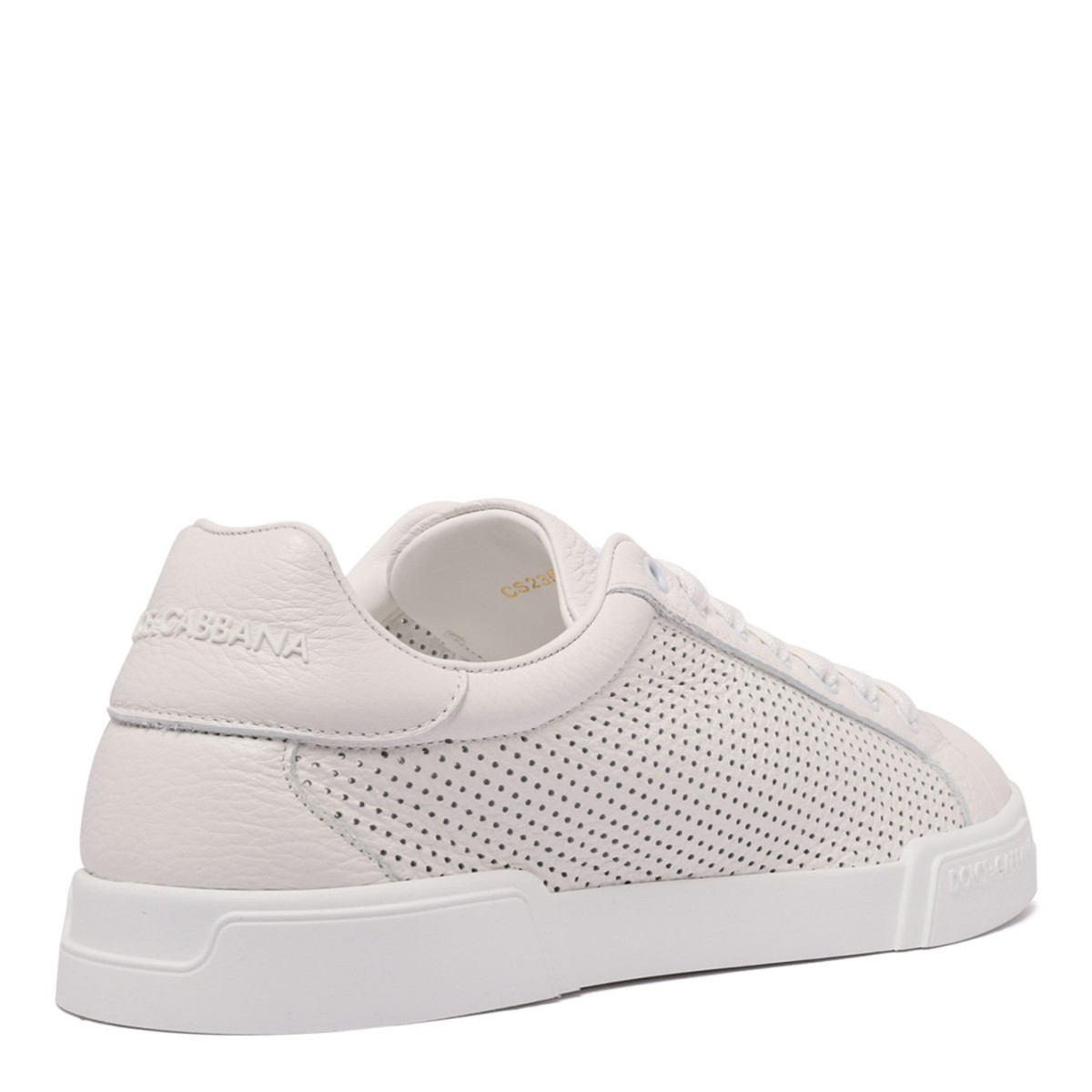 White Portofino Perforated Sneakers