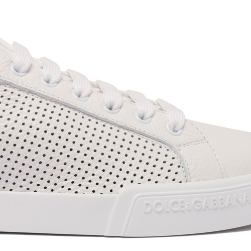 White Portofino Perforated Sneakers