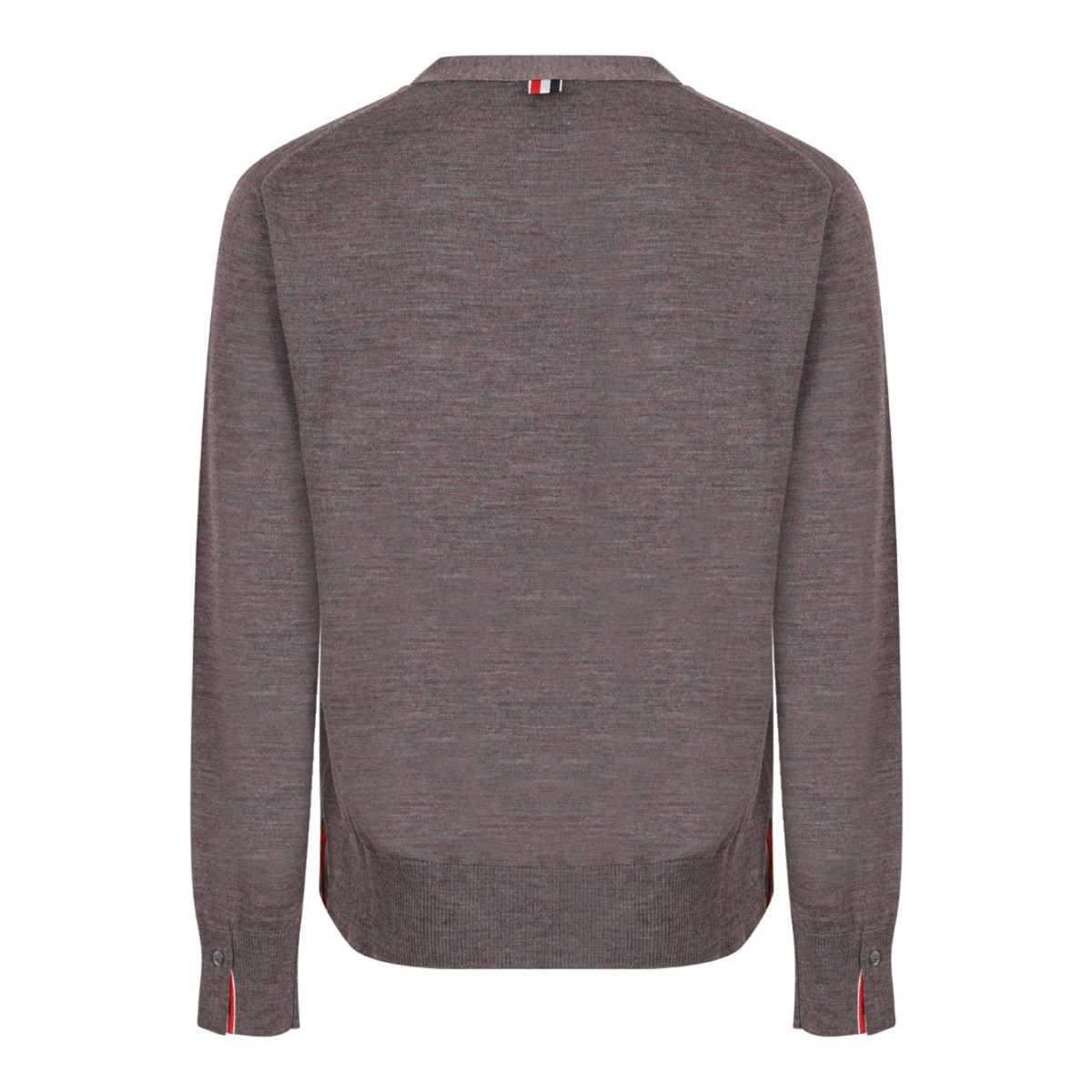 Brown RWB Stripe Cardigan