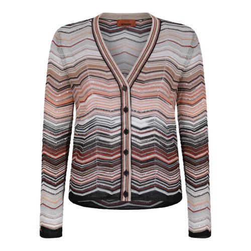 Multicolour Cardigan With Sequins