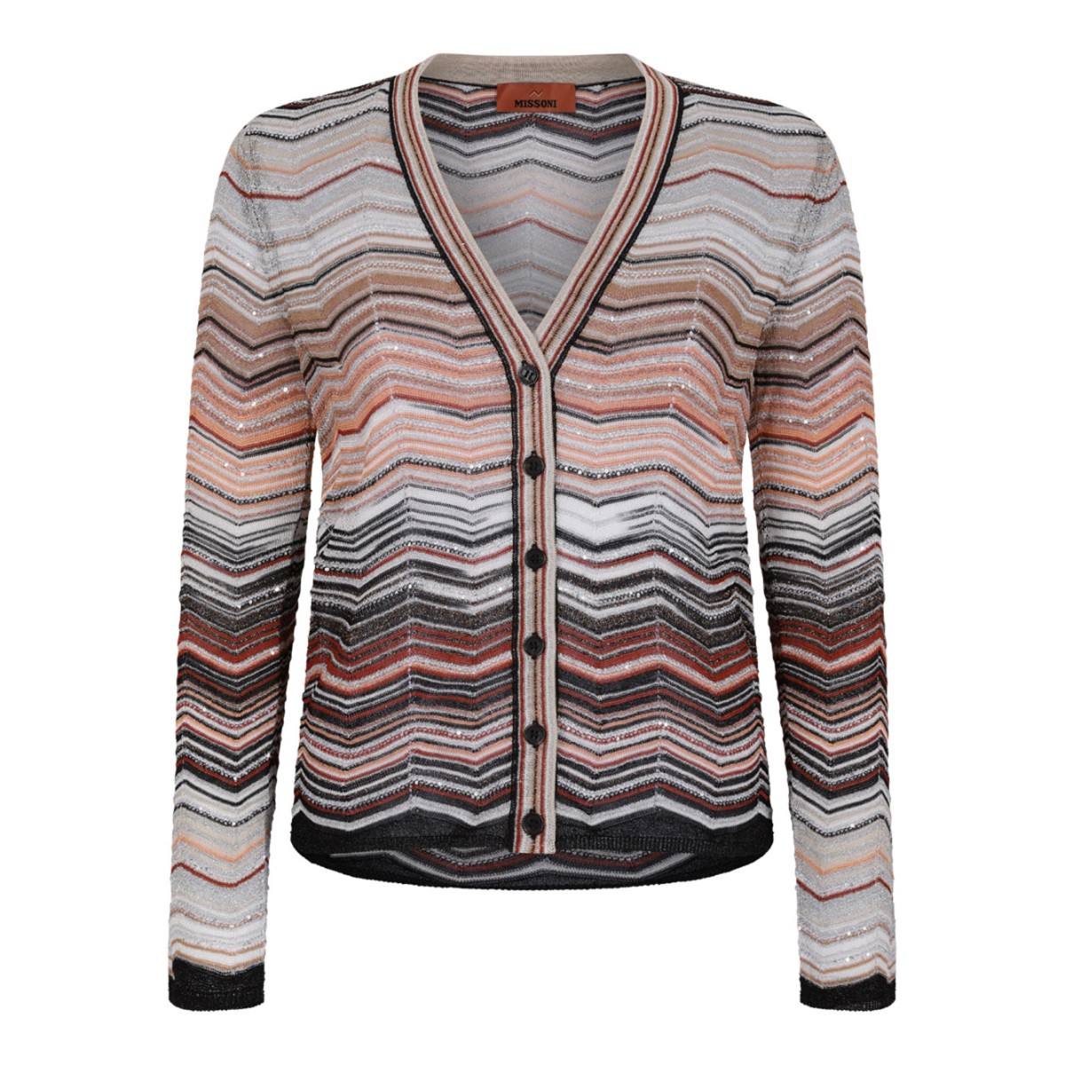 Multicolour Cardigan With Sequins