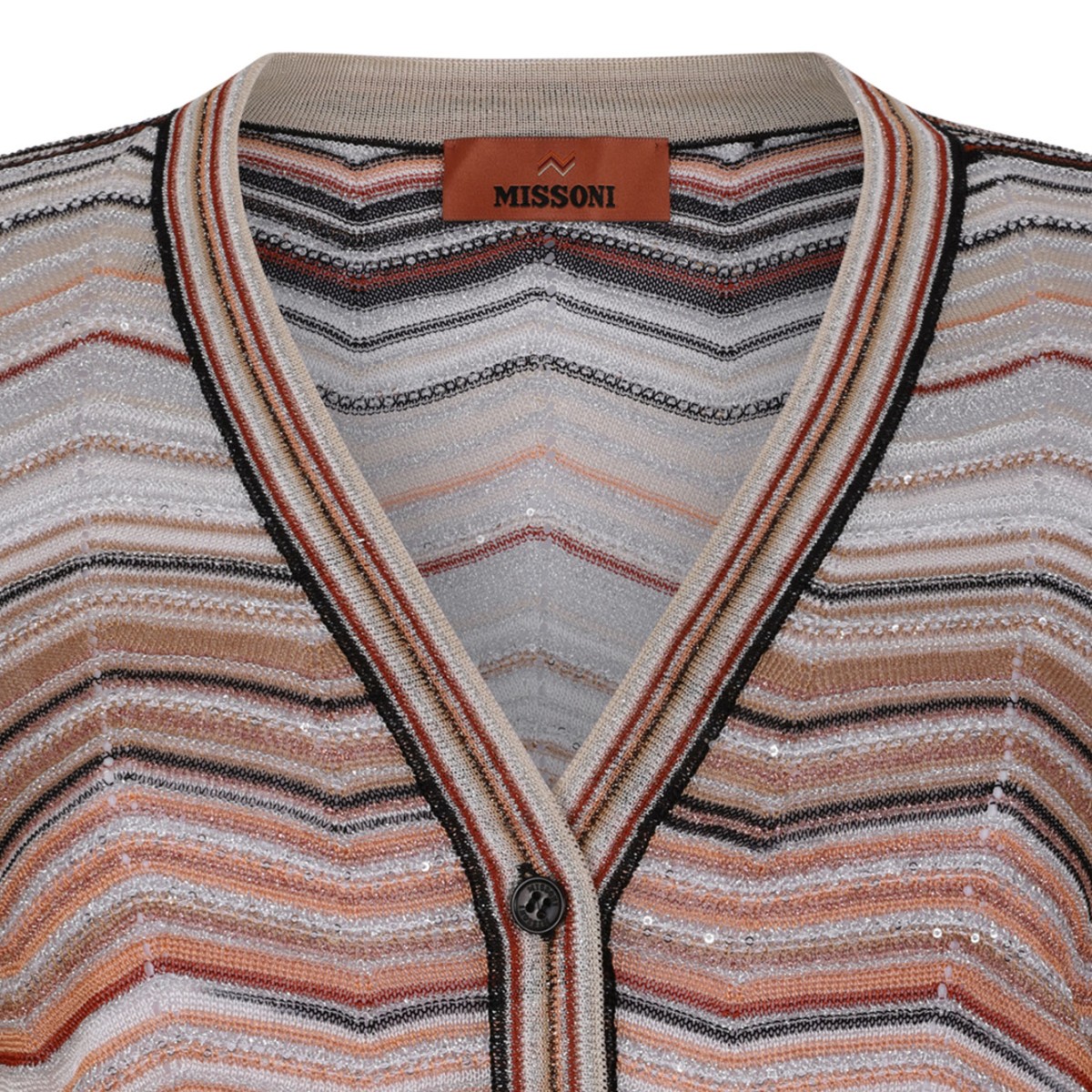 Multicolour Cardigan With Sequins