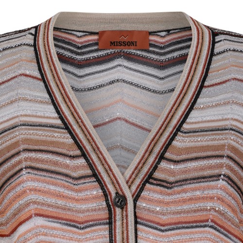 Multicolour Cardigan With Sequins