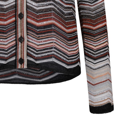 Multicolour Cardigan With Sequins