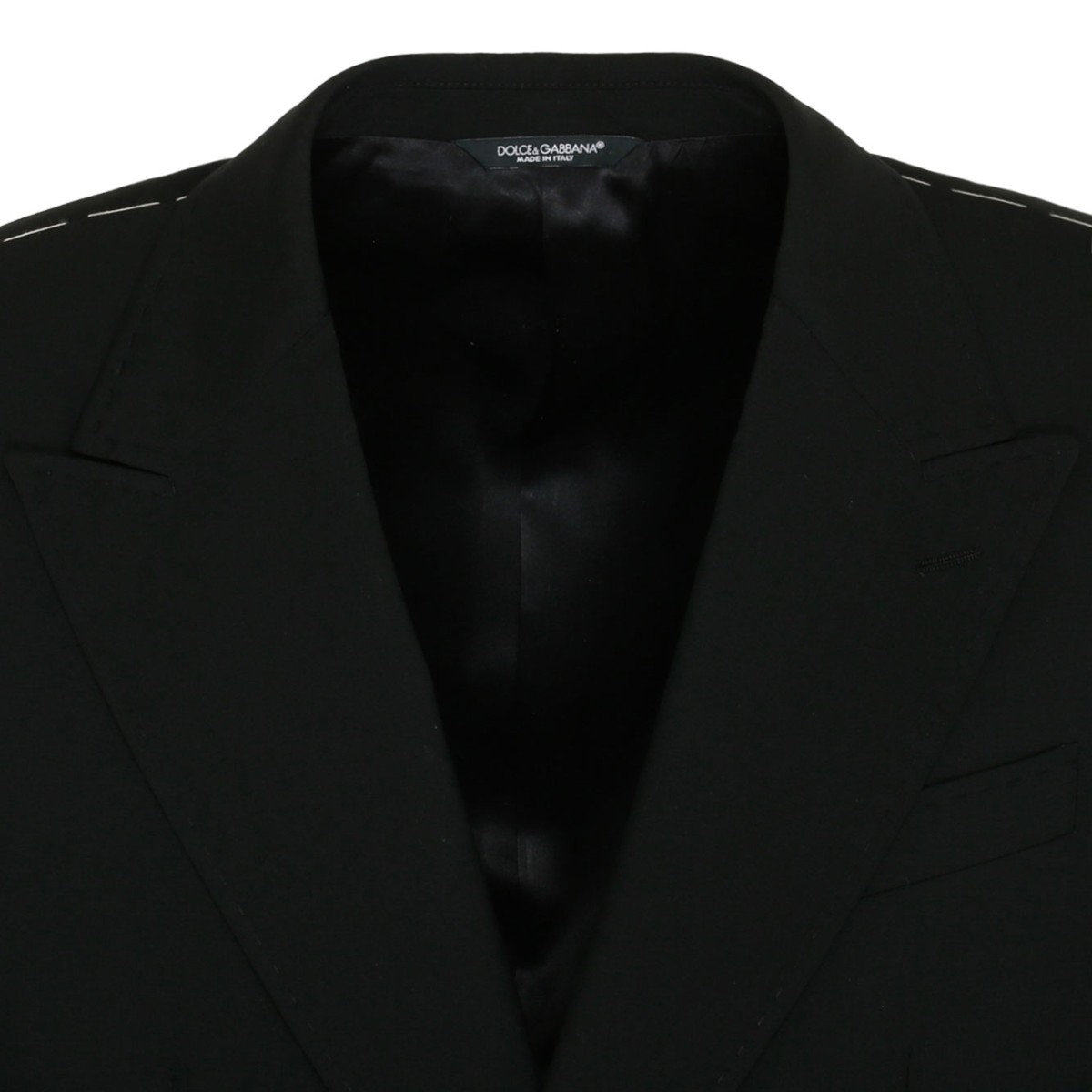 Black Virgin Wool Single Breasted Blazer