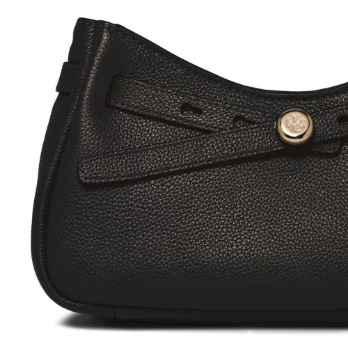 Black Romy Zip Top Crossbody Bag