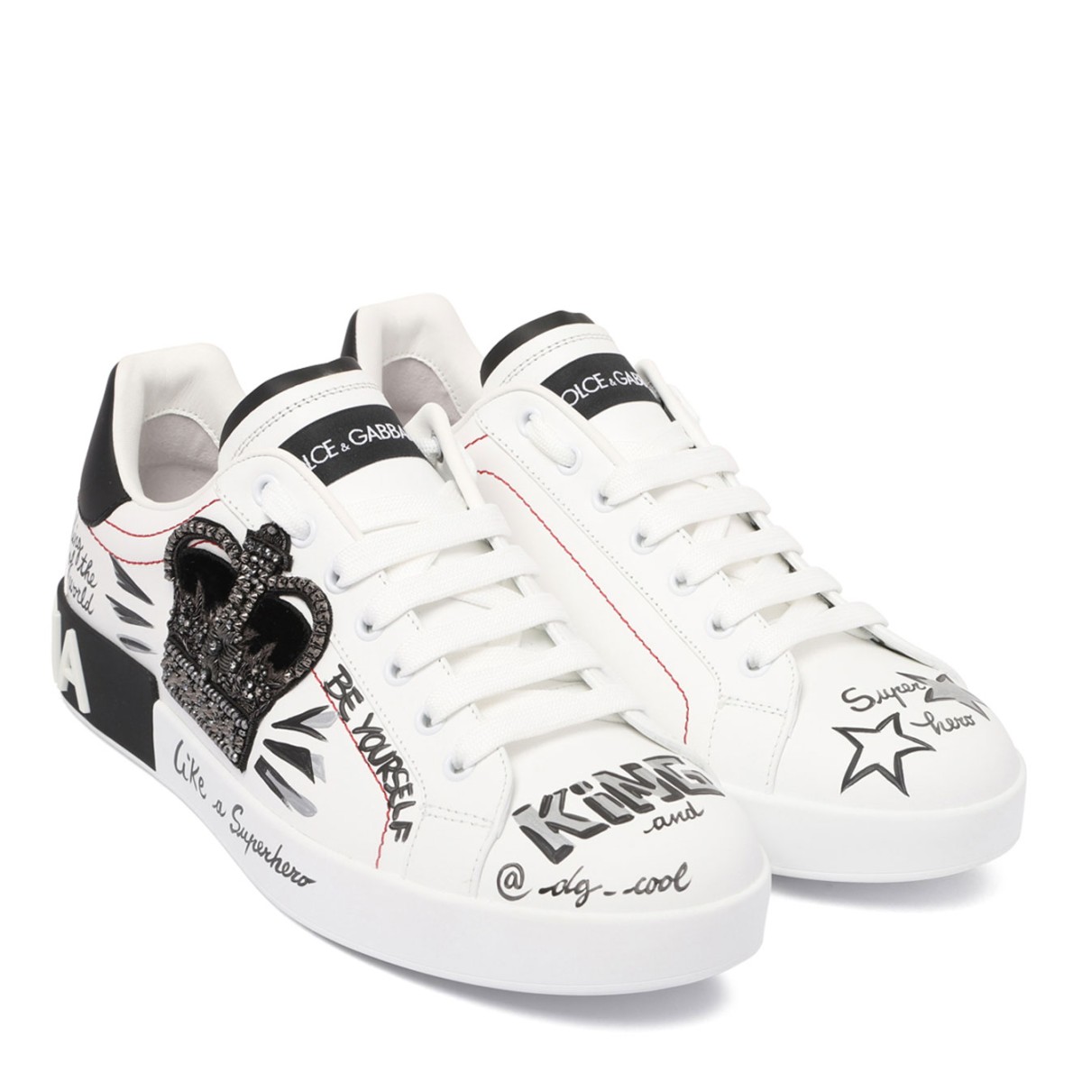 White Logo Patch Sneakers