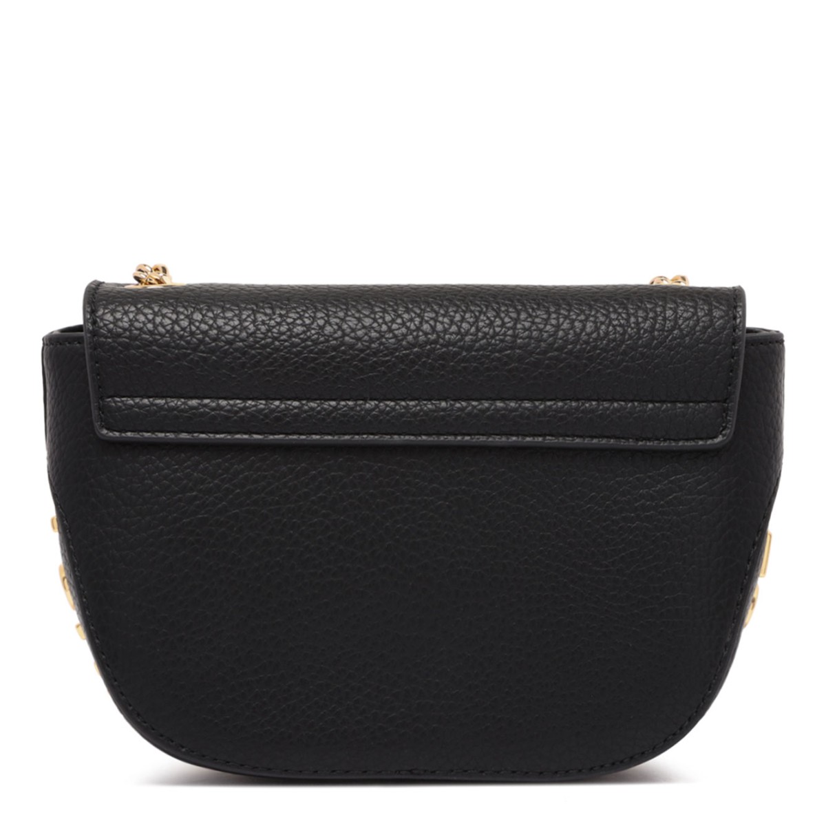 Black Logo Lettering Shoulder Bag