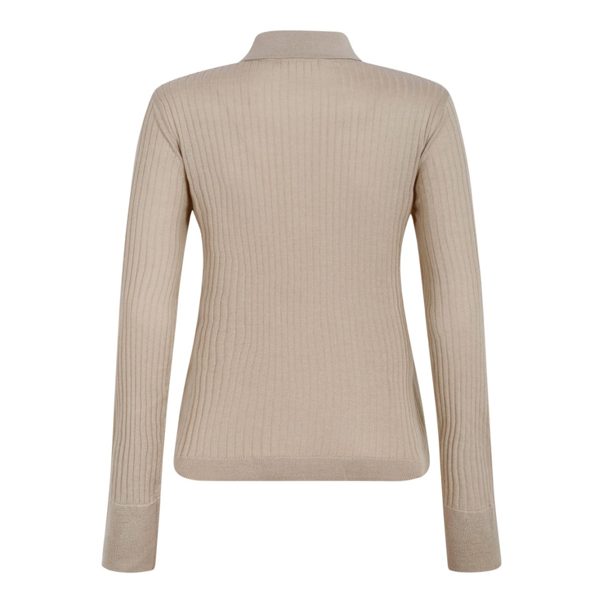 Beige Cashmere and Silk Polo Shirt