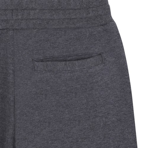 Melange Grey Embroidered Logo Trousers