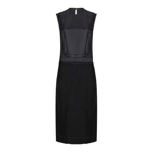 Melange Carbon Panelled Midi Dress