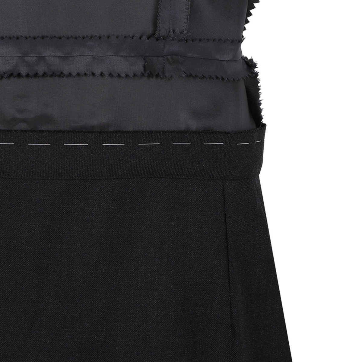 Melange Carbon Panelled Midi Dress